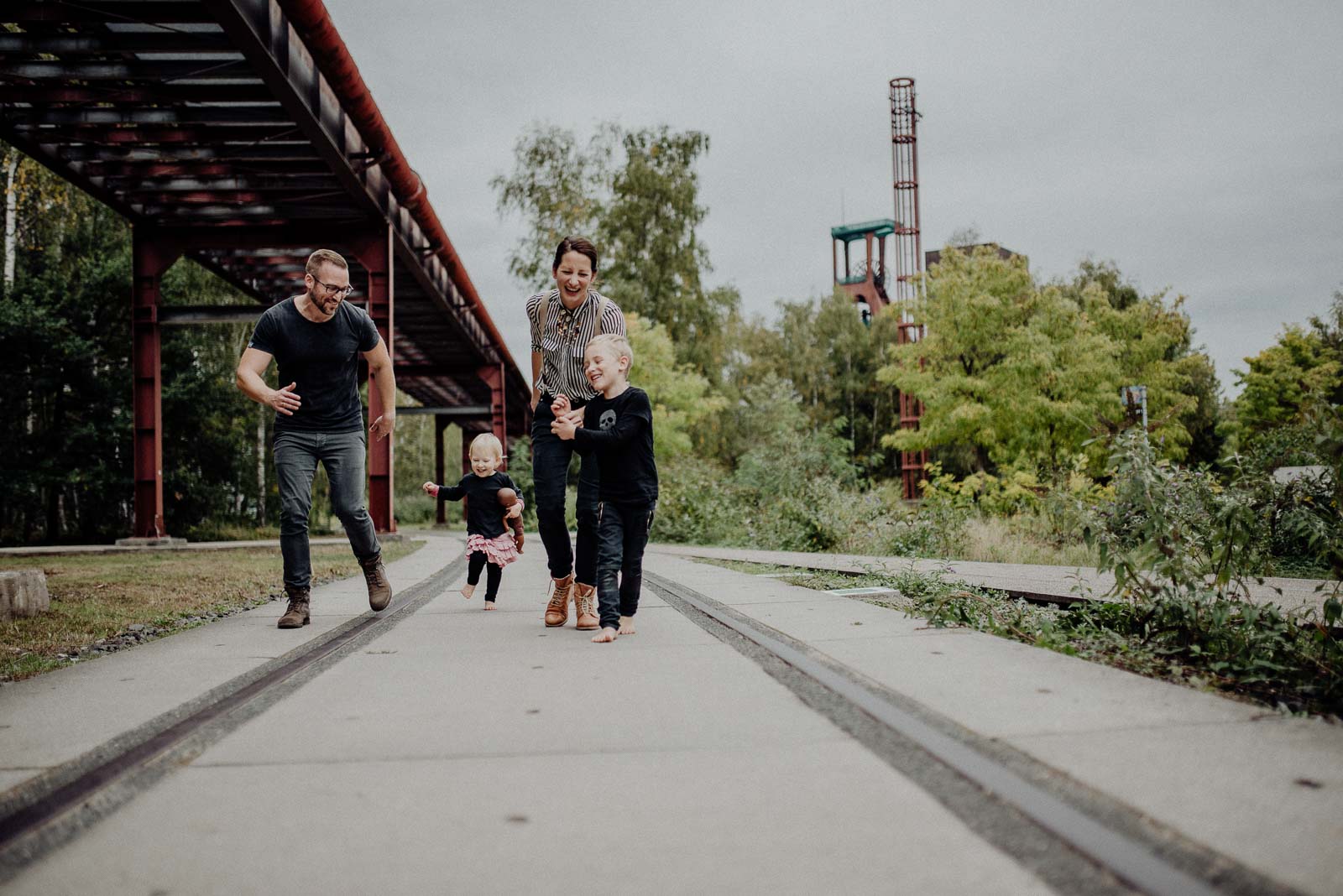 Wettlauf mit der ganzen Familie