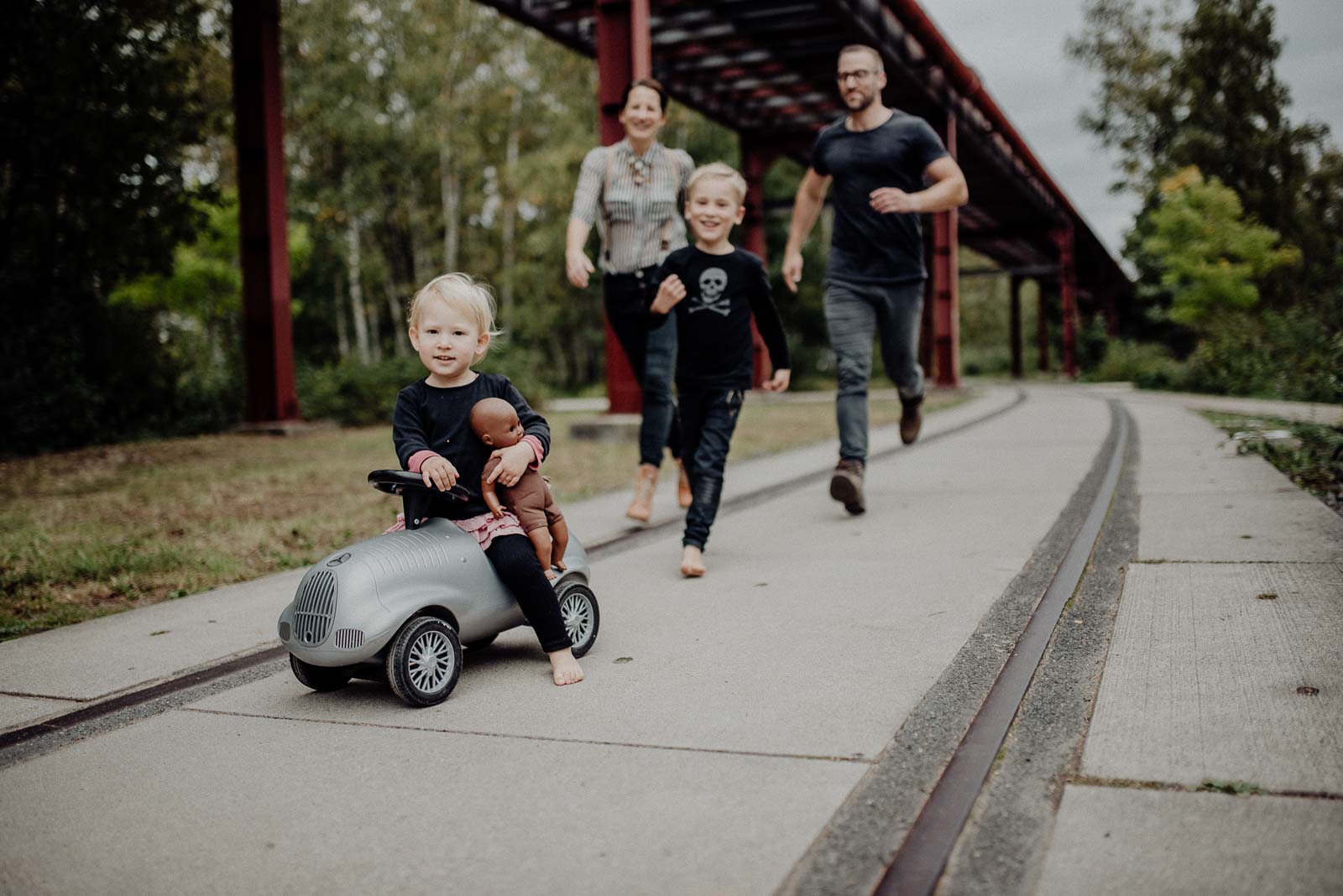 Familienspaß beim Fototermin in Essen