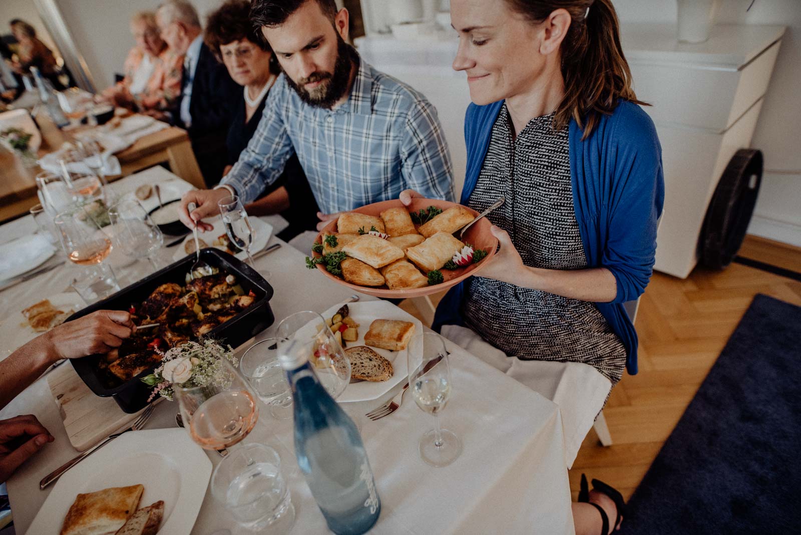 Hochzeitsdinner zu hause