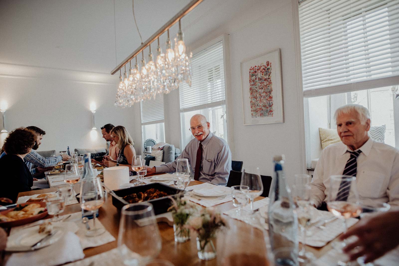 Hochzeitsdinner zu hause