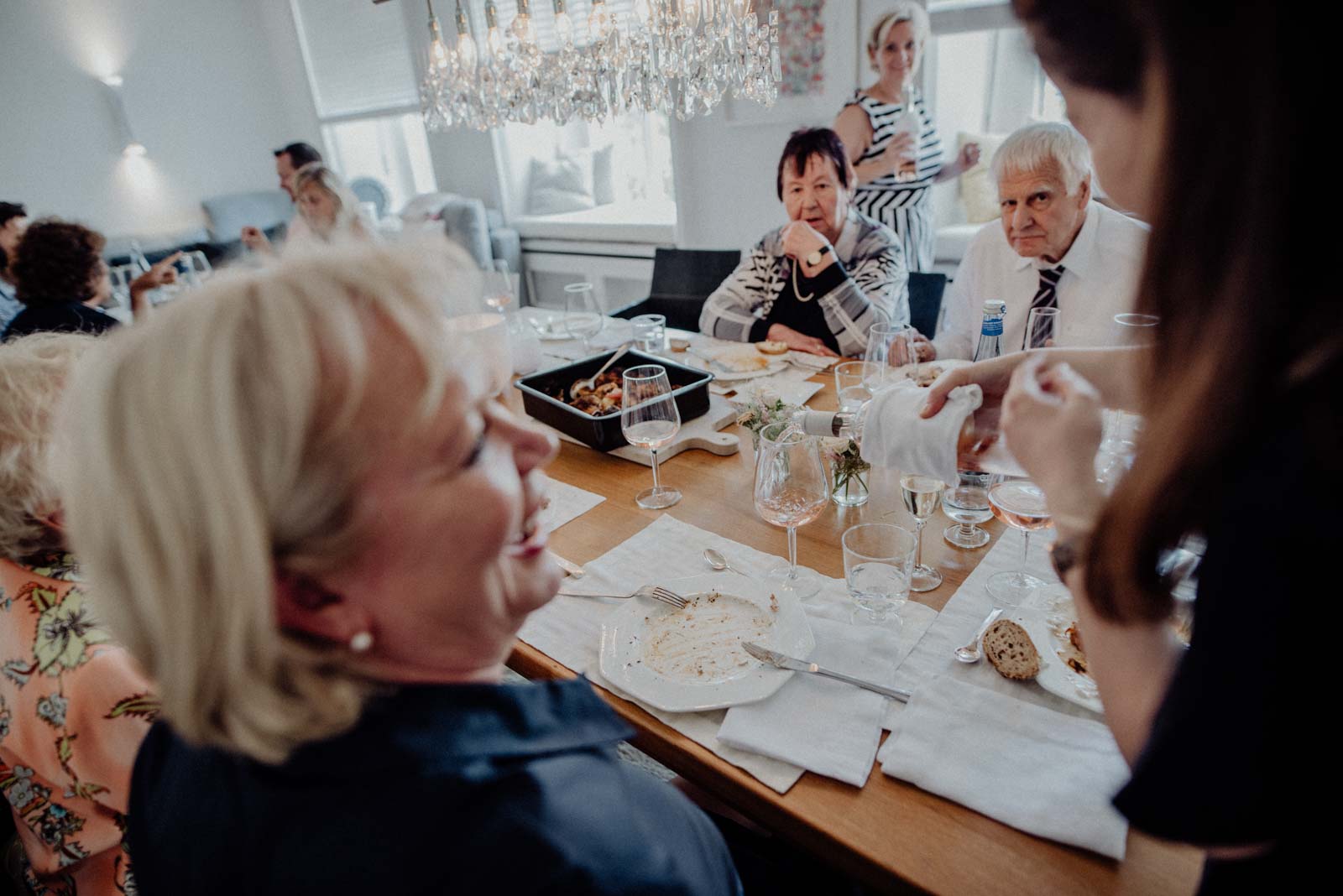 Hochzeitsdinner zu hause