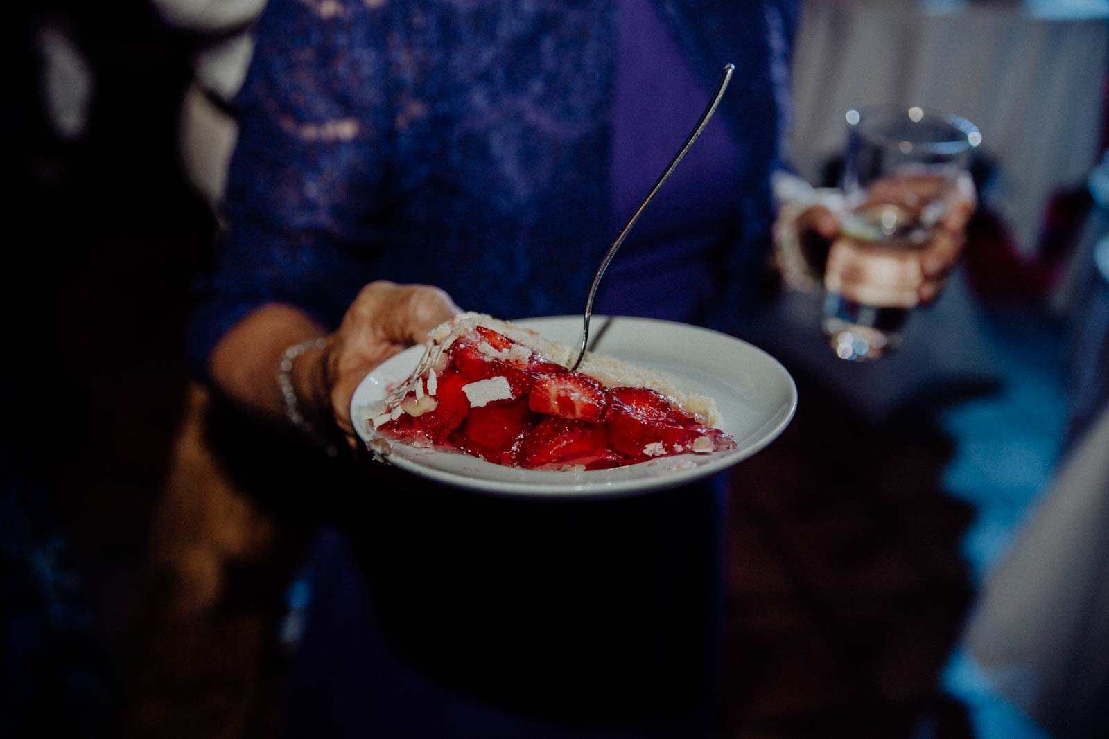 Erdbeerkuchen als Hochzeitstorte